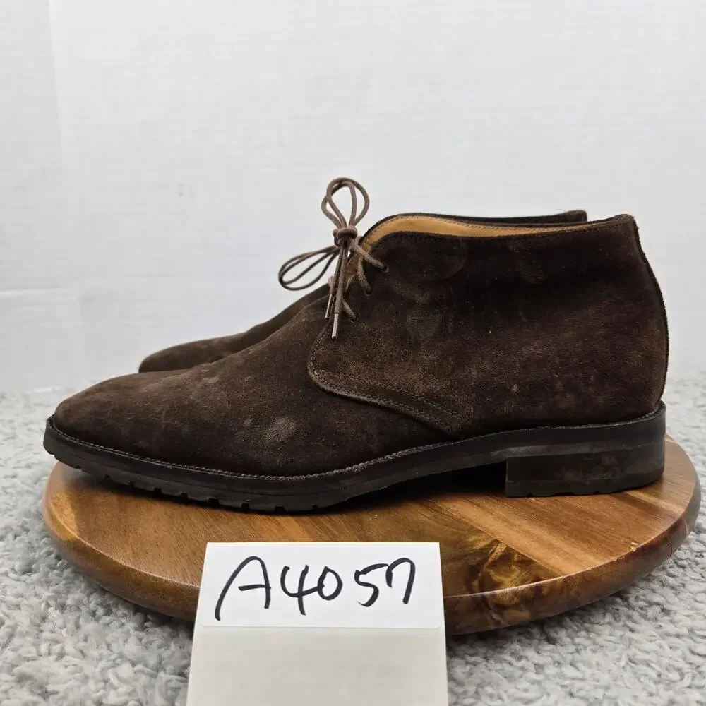 To Boot New York Mens 9.5 Brown Suede Casual Lifestyle Daily Chukka Boot Italy